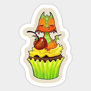 Cupcake dragon sour cherry Sticker